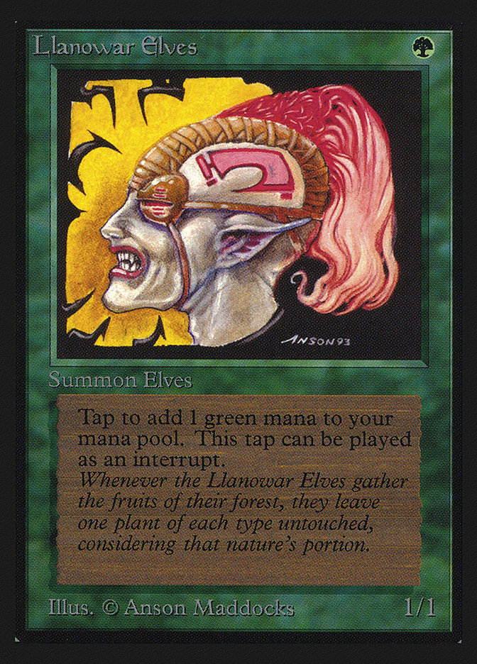 Llanowar Elves CED-211 Collectors' Edition Magic card