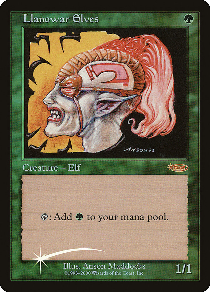 Llanowar Elves FNM-11 Friday Night Magic 2000 Magic card