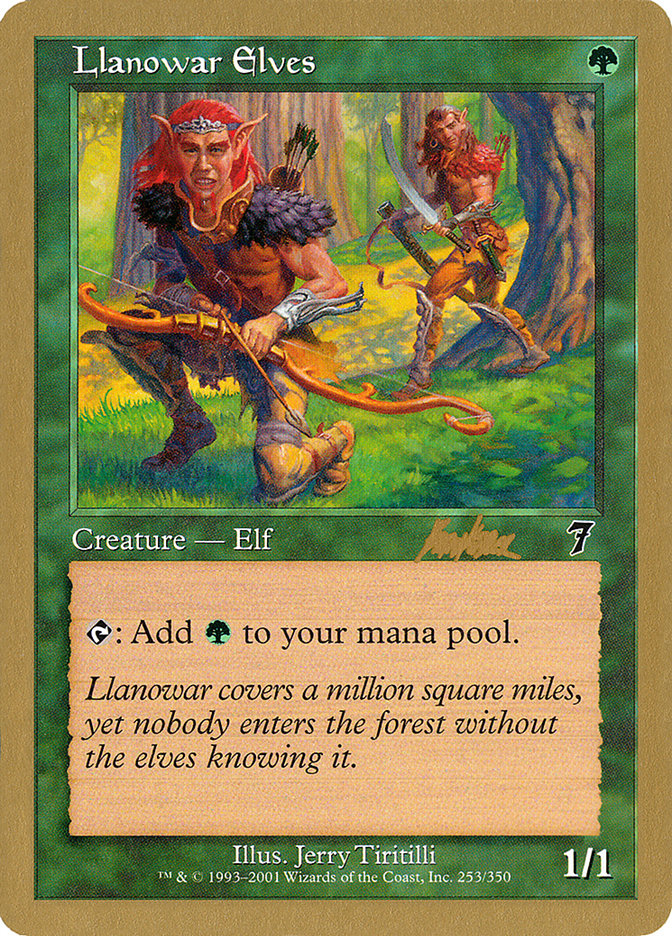 Llanowar Elves WC02-BK253 World Championship Decks 2002 Magic card