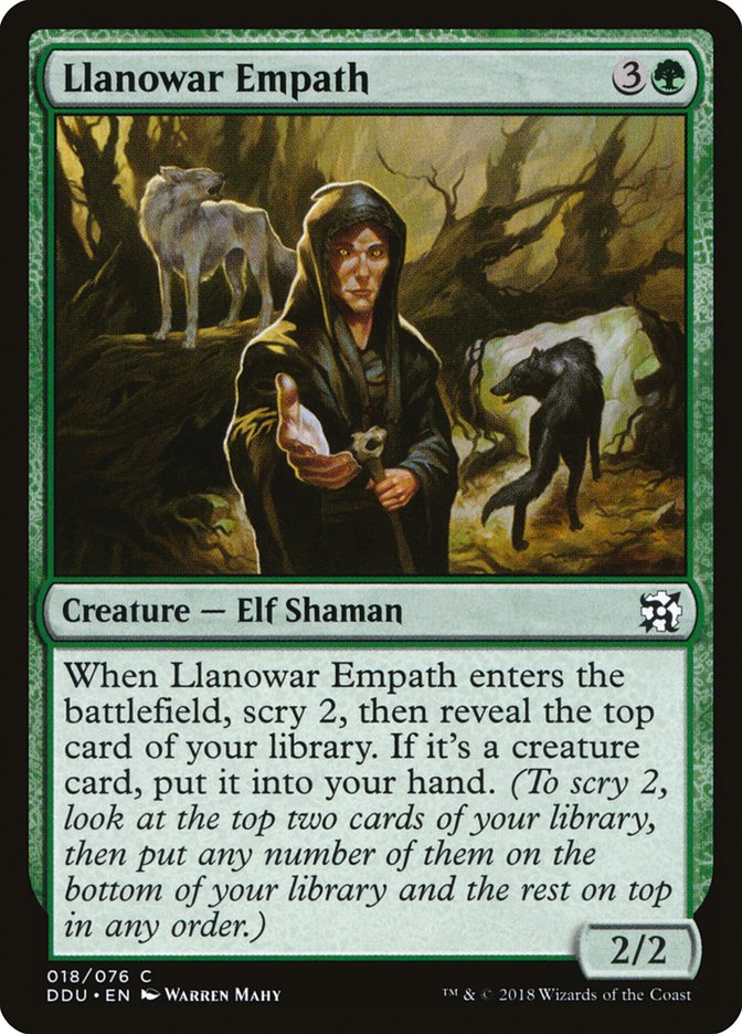 Llanowar Empath DDU-18 Duel Decks: Elves vs. Inventors Magic card