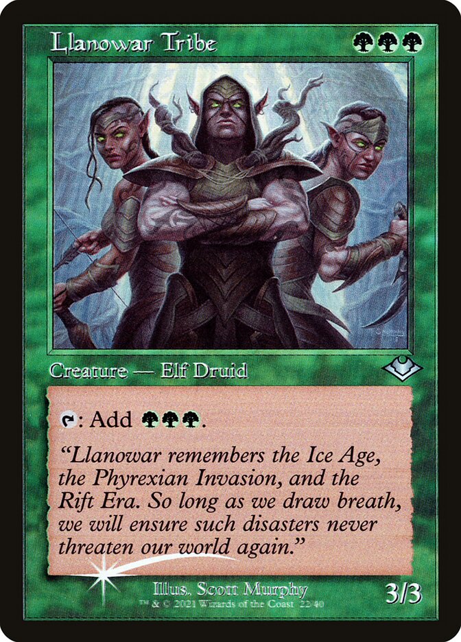 Llanowar Tribe H1R-22 Modern Horizons 1 Timeshifts Magic card
