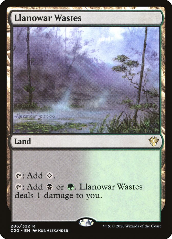 Llanowar Wastes C20-286 Commander 2020 Magic card