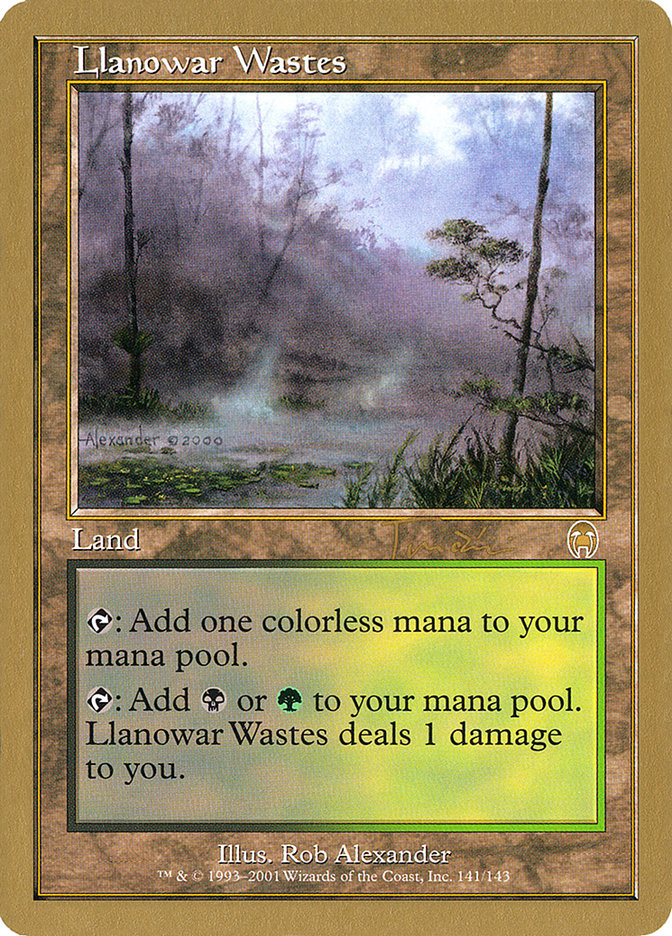 Llanowar Wastes WC01-JT141 World Championship Decks 2001 Magic card