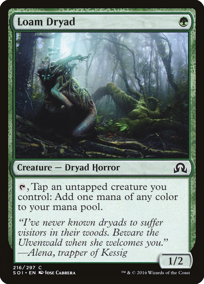 Loam Dryad SOI-216 Shadows over Innistrad Magic card