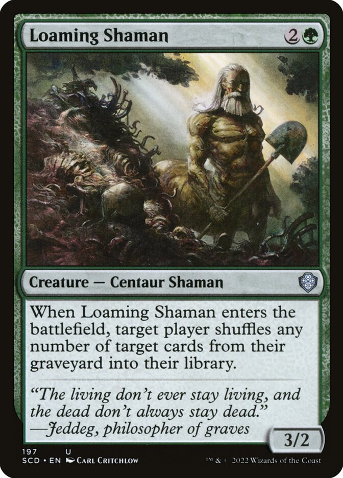 Loaming Shaman SCD-197 Starter Commander Decks Magic card