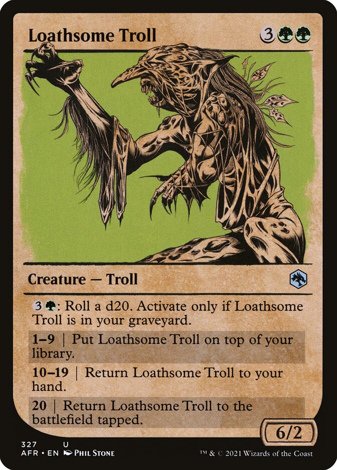 Loathsome Troll AFR-327 Adventures in the Forgotten Realms Magic card