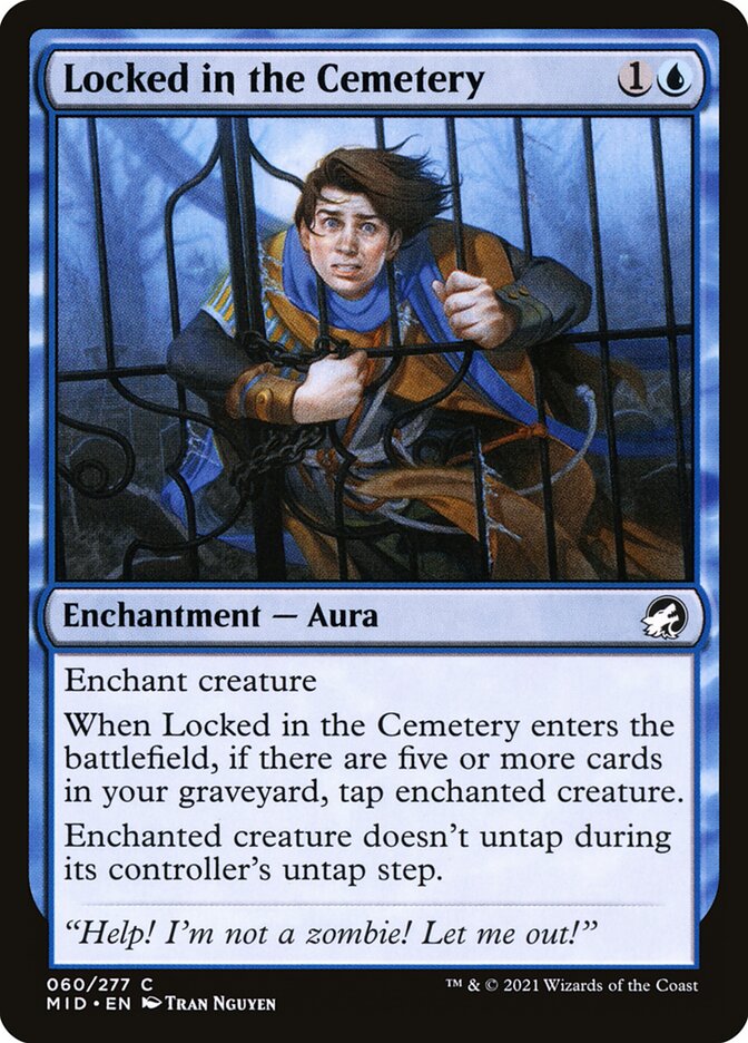 Locked in the Cemetery MID-60 Innistrad: Midnight Hunt Magic card