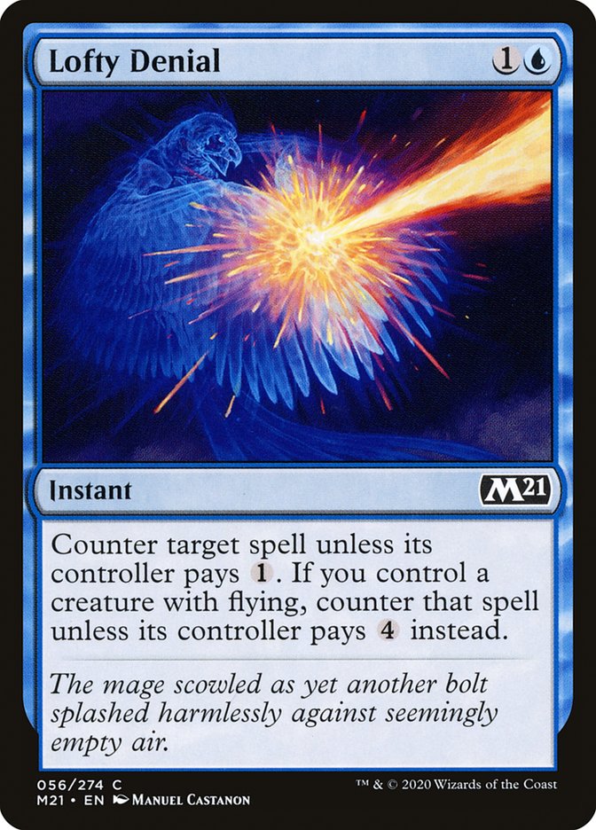 Lofty Denial M21-56 Core Set 2021 Magic card