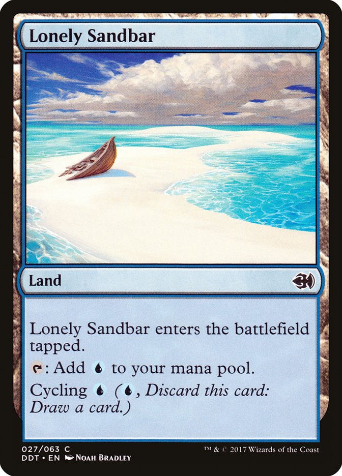 Lonely Sandbar DDT-27 Duel Decks: Merfolk vs. Goblins Magic card