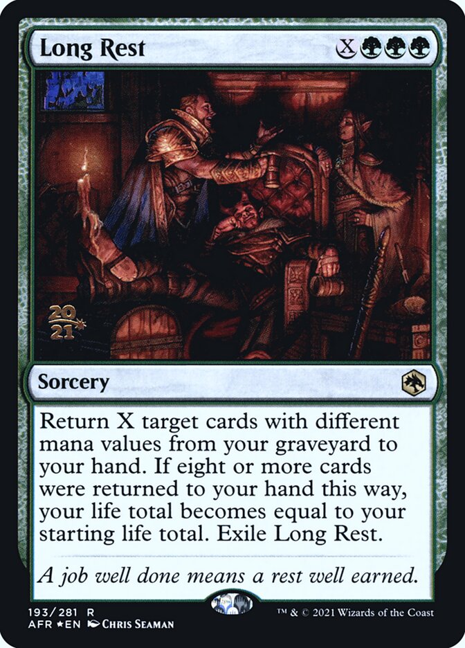 Long Rest PAFR-193S Adventures in the Forgotten Realms Promos Magic card
