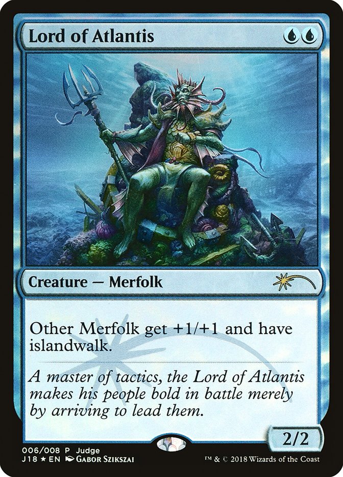 Lord of Atlantis J18-6 Judge Gift Cards 2018 Magic card
