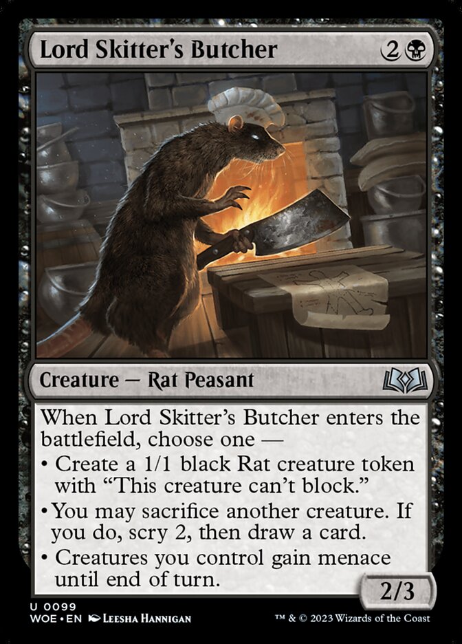 Lord Skitter's Butcher WOE-99 Wilds of Eldraine Magic card