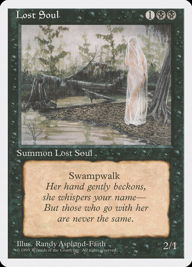 Lost Soul 4ED-145 Fourth Edition Magic card