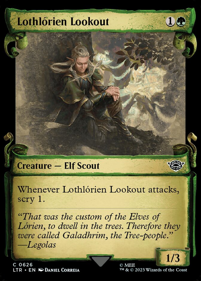 Lothlórien Lookout LTR-626 The Lord of the Rings: Tales of Middle-earth Magic card