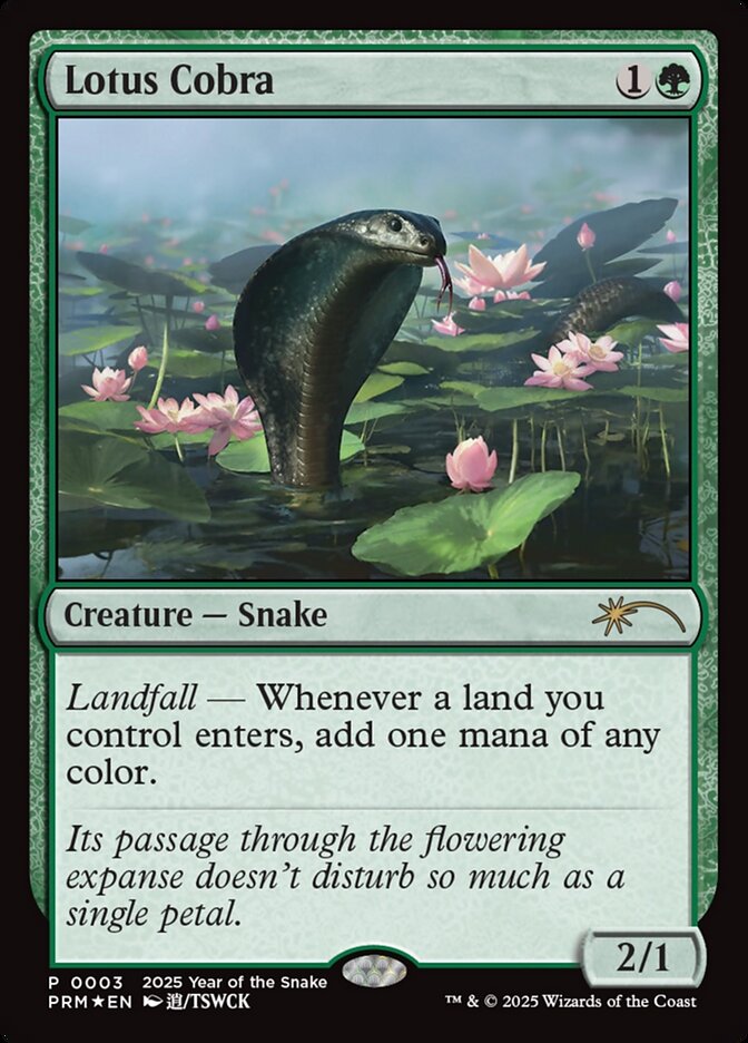 Lotus Cobra PL25-3 Year of the Snake 2025 Magic card