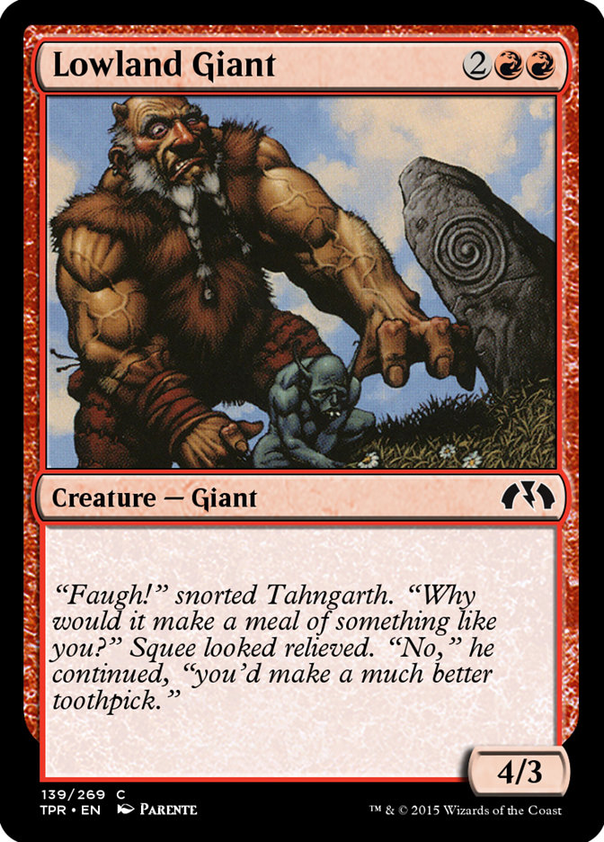 Lowland Giant TPR-139 Tempest Remastered Magic card