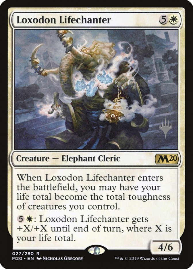 Loxodon Lifechanter PM20-27P Core Set 2020 Promos Magic card