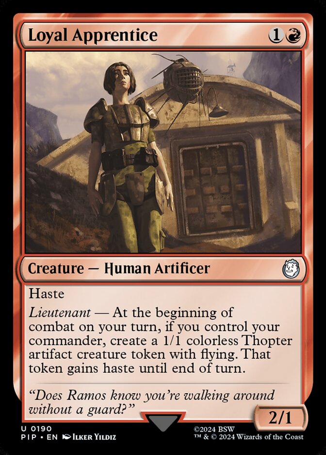 Loyal Apprentice PIP-190 Fallout Magic card