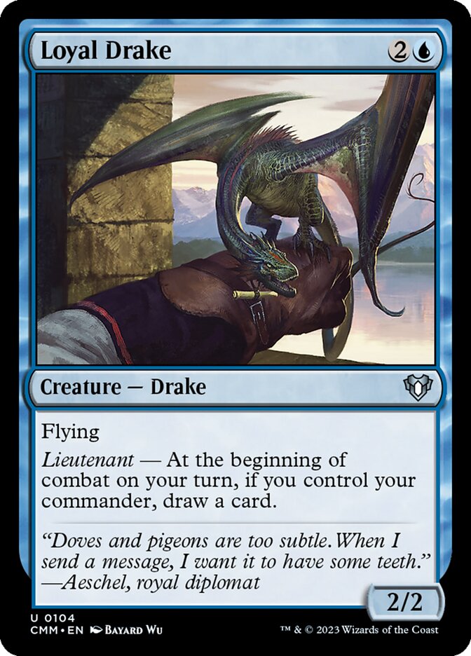 Loyal Drake CMM-104 Commander Masters Magic card