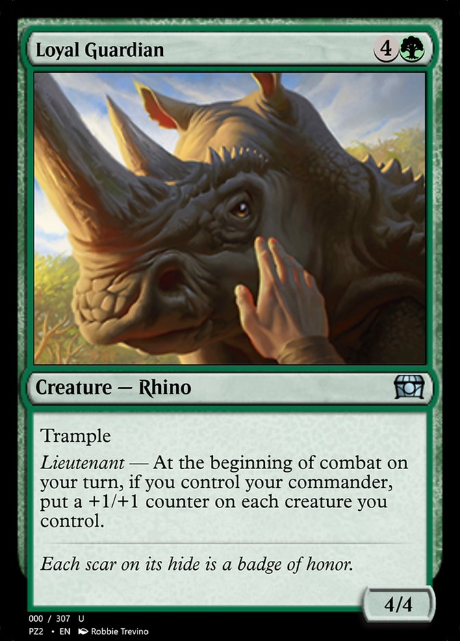 Loyal Guardian PZ2-70721 Treasure Chest Magic card