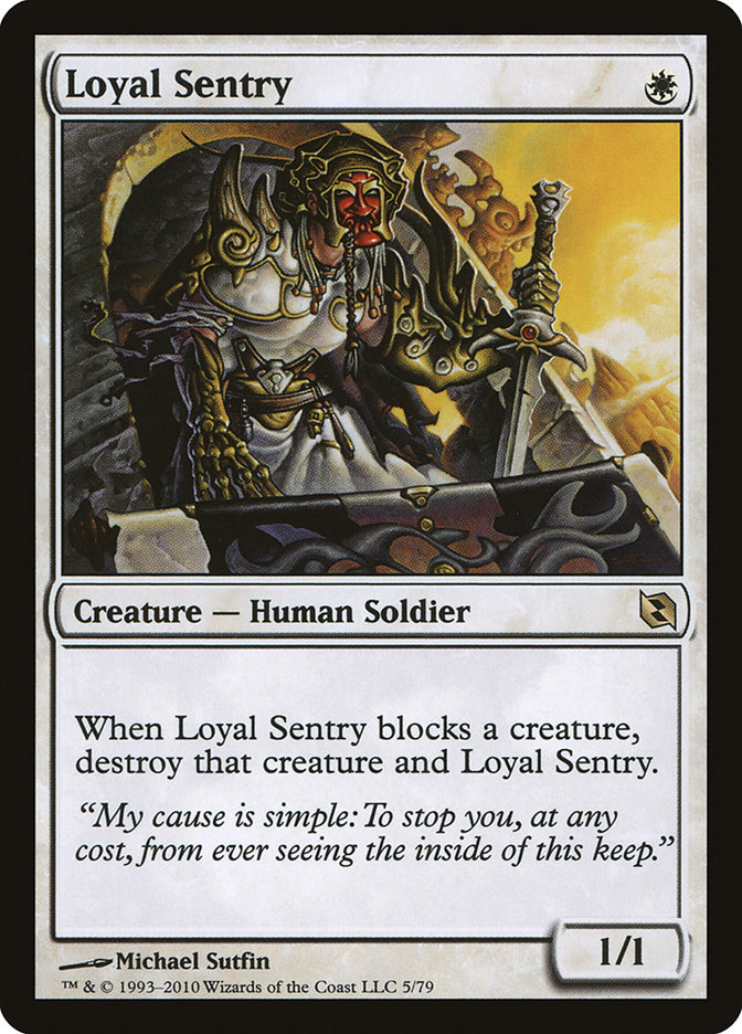 Loyal Sentry DDF-5 Duel Decks: Elspeth vs. Tezzeret Magic card