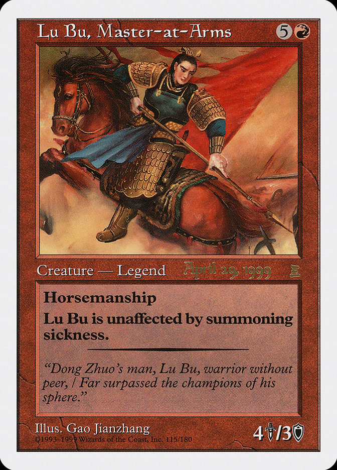 Lu Bu, Master-at-Arms PPTK-115A Portal: Three Kingdoms Promos Magic card