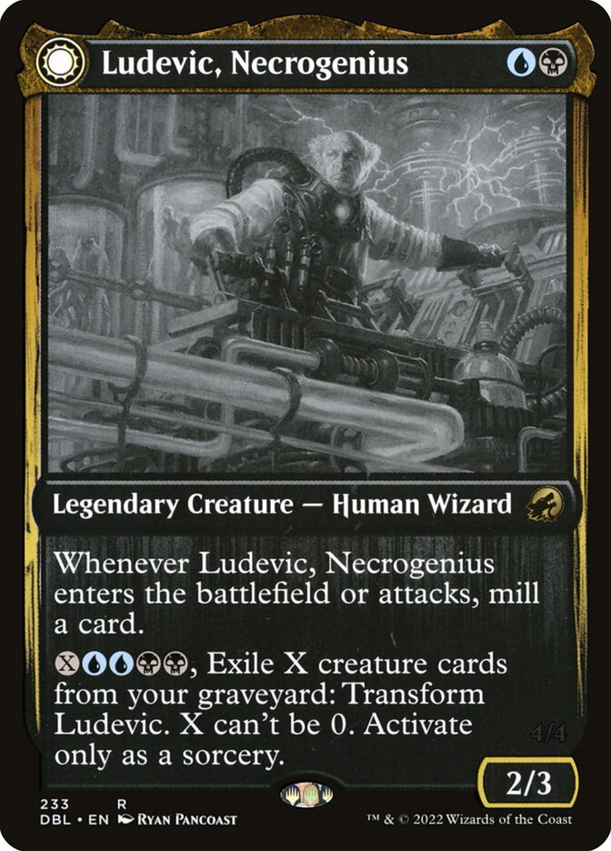 Ludevic, Necrogenius // Olag, Ludevic's Hubris DBL-233 Innistrad: Double Feature Magic card