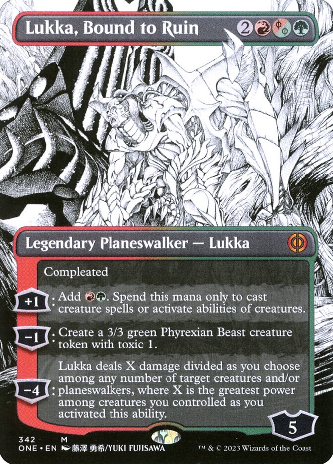 Lukka, Bound to Ruin ONE-342 Phyrexia: All Will Be One Magic card