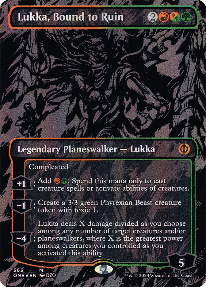 Lukka, Bound to Ruin ONE-363 Phyrexia: All Will Be One Magic card