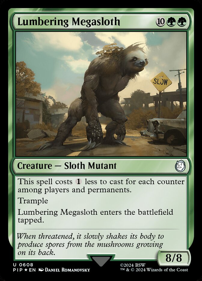 Lumbering Megasloth PIP-608 Fallout Magic card