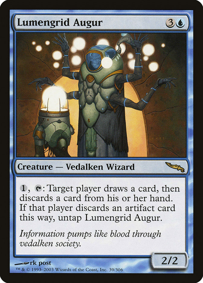 Lumengrid Augur MRD-39 Mirrodin Magic card