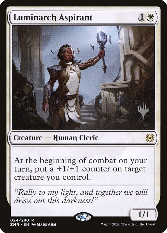 Luminarch Aspirant PZNR-24P Zendikar Rising Promos Magic card