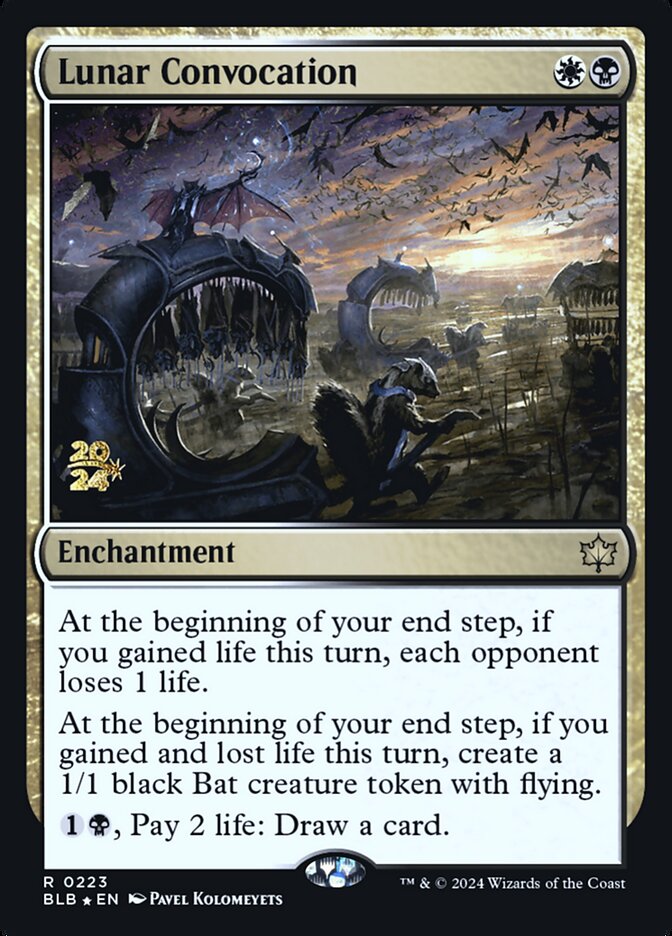 Lunar Convocation PBLB-223S Bloomburrow Promos Magic card