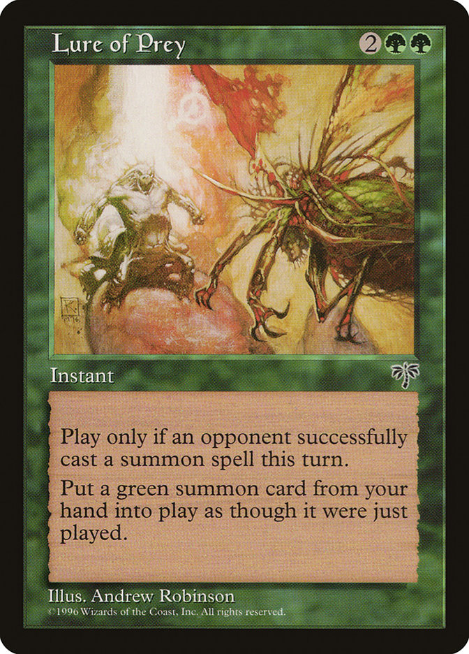 Lure of Prey MIR-227 Mirage Magic card
