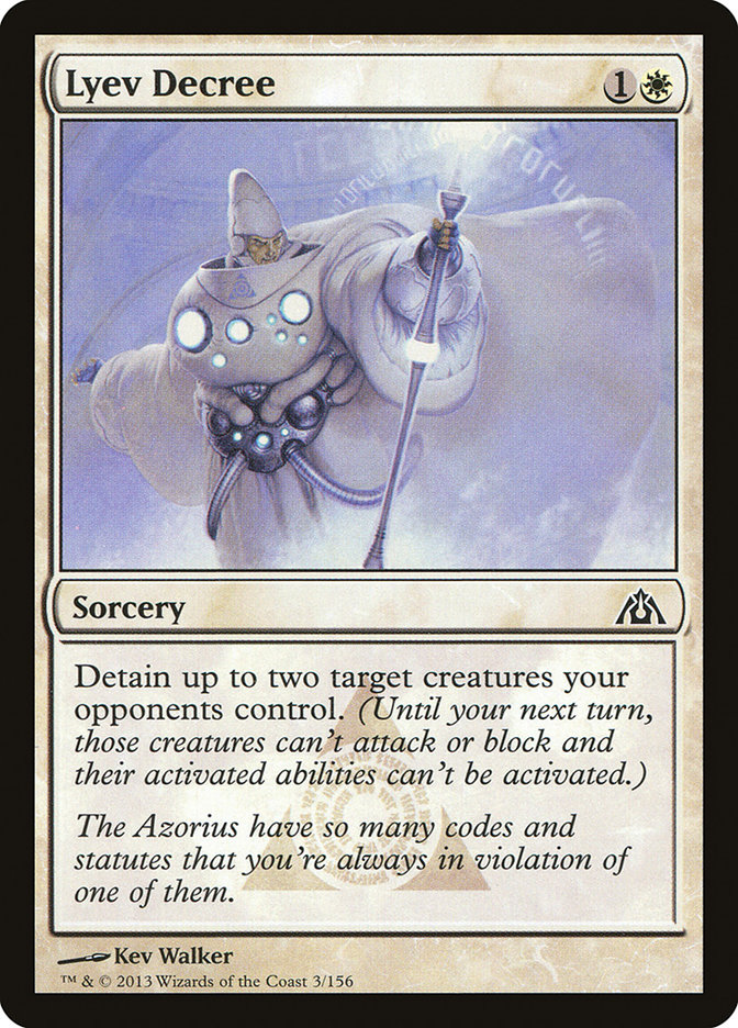 Lyev Decree DGM-3 Dragon's Maze Magic card