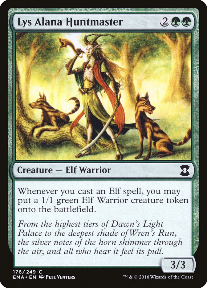 Lys Alana Huntmaster EMA-176 Eternal Masters Magic card