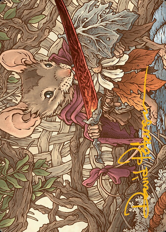 Mabel, Heir to Cragflame // Mabel, Heir to Cragflame ABLB-45 Bloomburrow Art Series Magic card