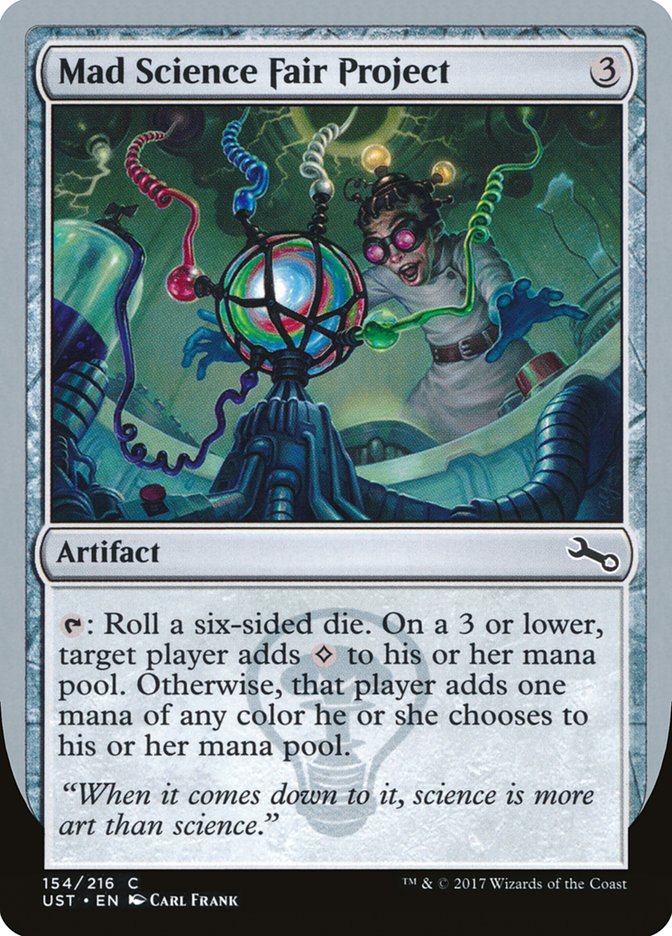 Mad Science Fair Project UST-154 Unstable Magic card
