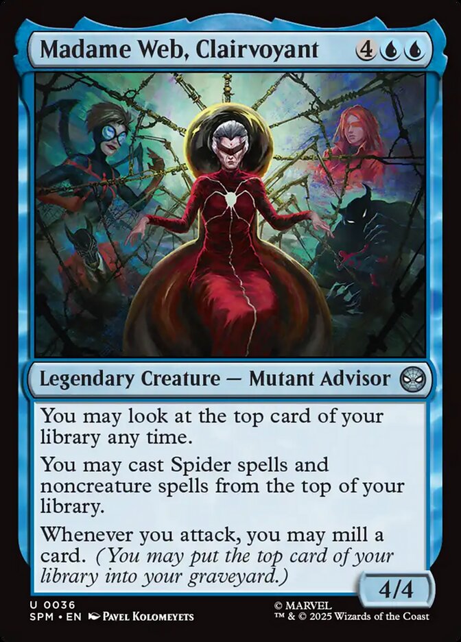 Madame Web, Clairvoyant SPM-36 Marvel's Spider-Man Magic card