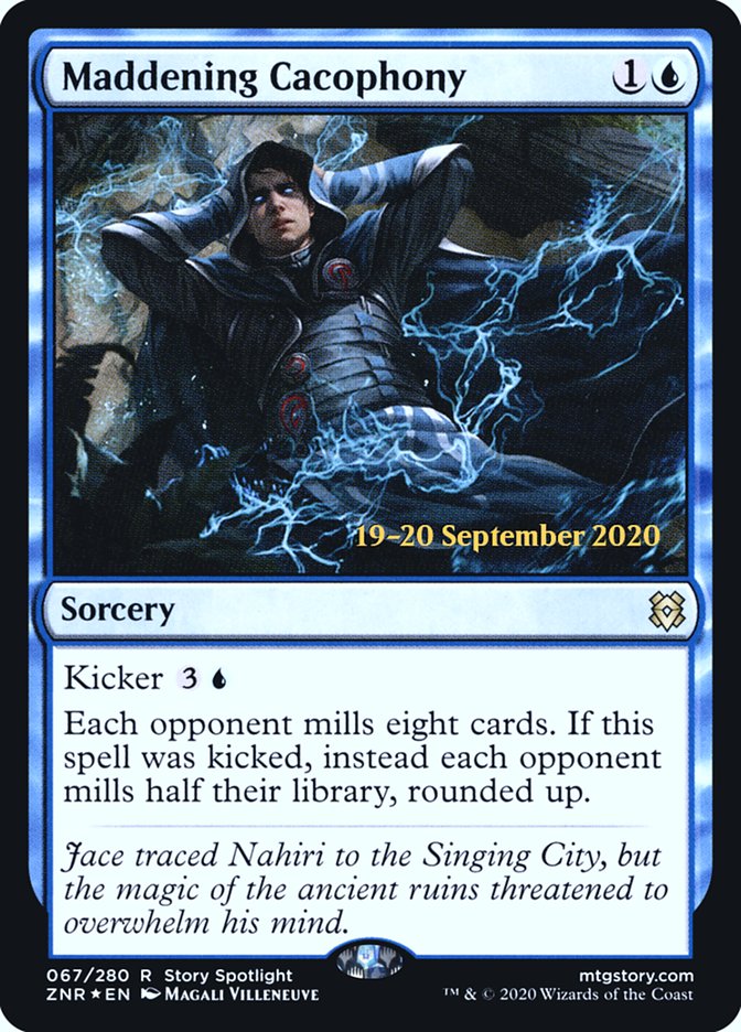 Maddening Cacophony PZNR-67S Zendikar Rising Promos Magic card