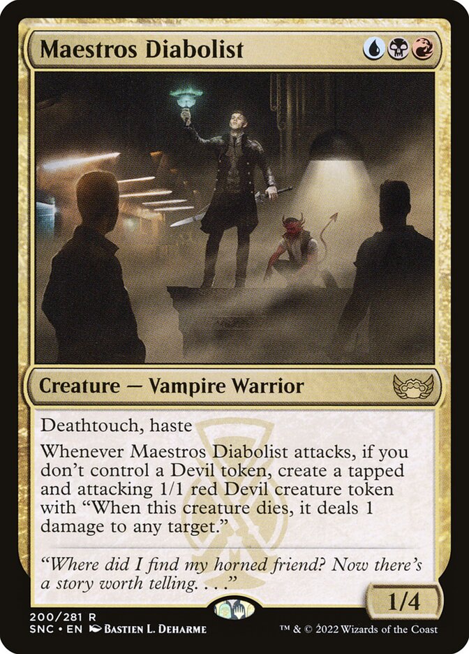 Maestros Diabolist SNC-200 Streets of New Capenna Magic card