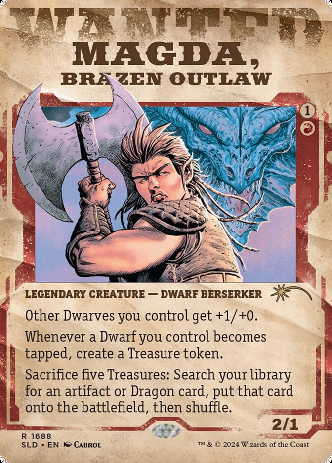 Magda, Brazen Outlaw SLD-1688 Secret Lair Drop Magic card