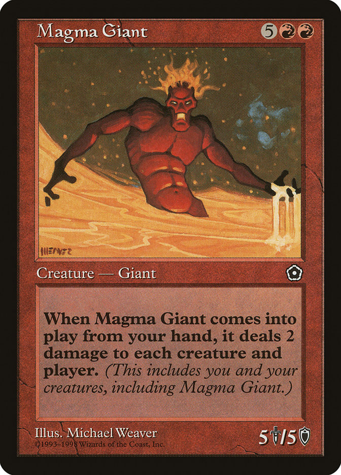 Magma Giant P02-108 Portal Second Age Magic card