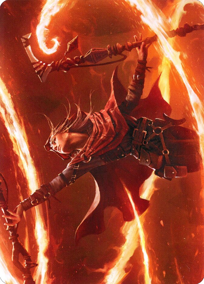 Magmatic Channeler // Magmatic Channeler AZNR-65 Zendikar Rising Art Series Magic card