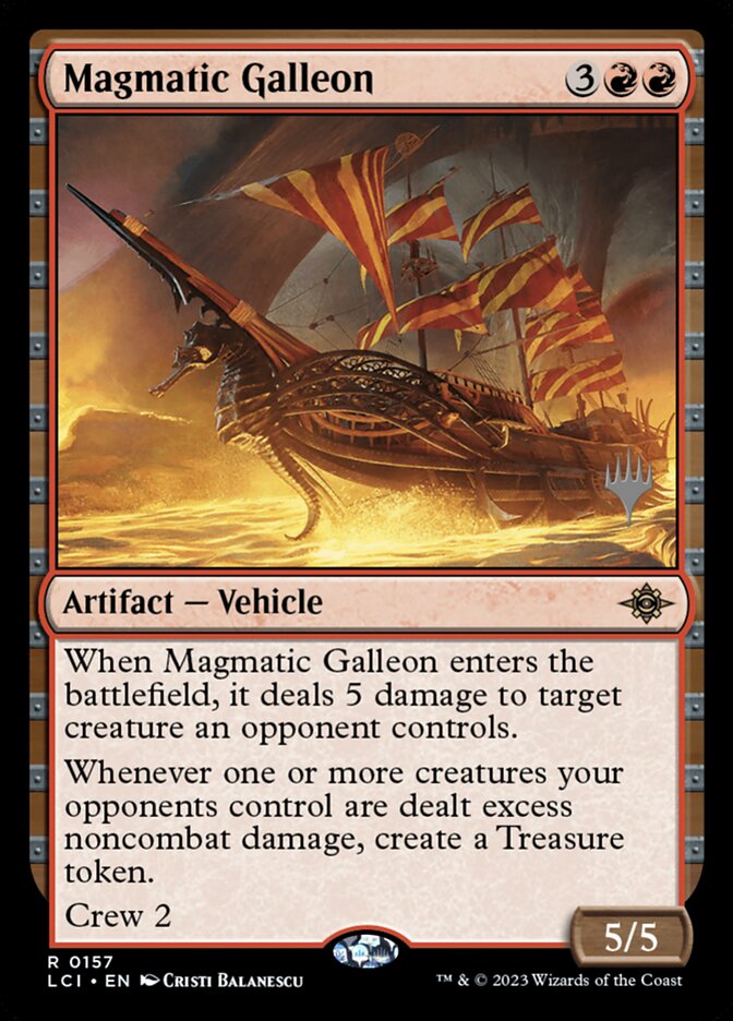Magmatic Galleon PLCI-157P The Lost Caverns of Ixalan Promos Magic card