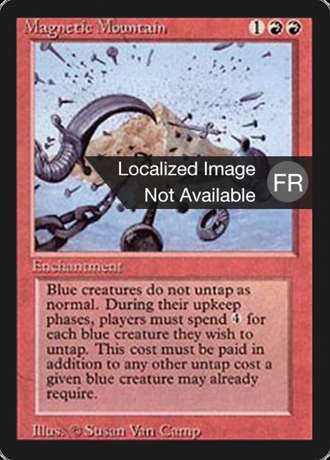 Magnetic Mountain FBB-163 Foreign Black Border Magic card