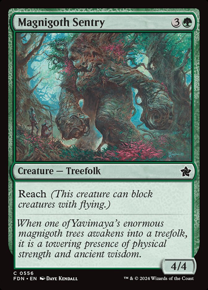 Magnigoth Sentry FDN-556 Foundations Magic card