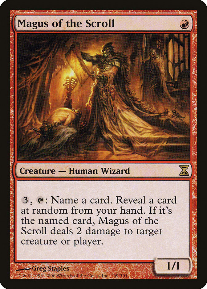 Magus of the Scroll TSP-169 Time Spiral Magic card