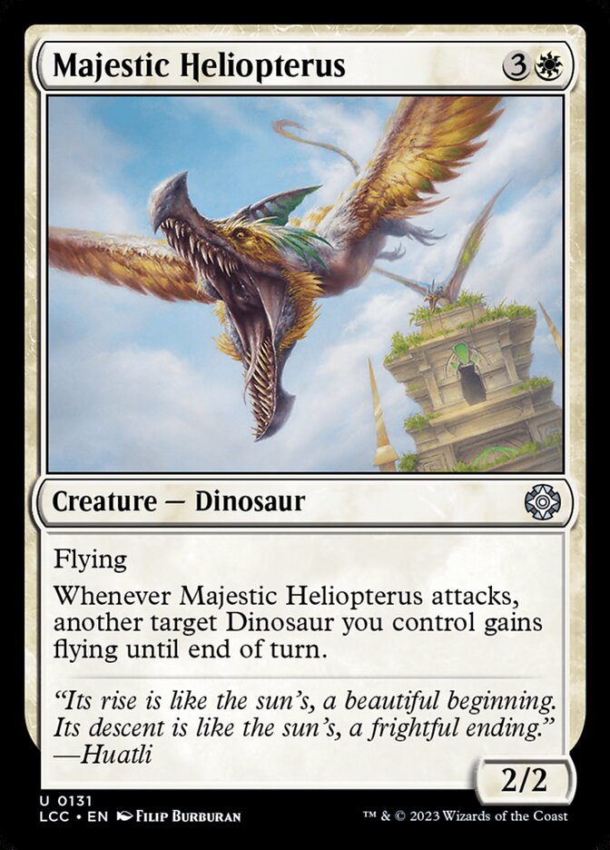 Majestic Heliopterus LCC-131 The Lost Caverns of Ixalan Commander Magic card