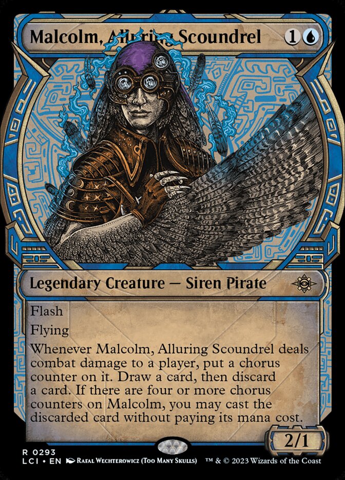 Malcolm, Alluring Scoundrel LCI-293 The Lost Caverns of Ixalan Magic card